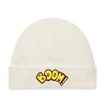 boom geek gamer fun quote gaming comics - Baby Premium Organic Mütze - Naturweiß - Vorne