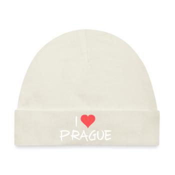 Prag - Baby Premium Organic Mütze - Naturweiß - Vorne