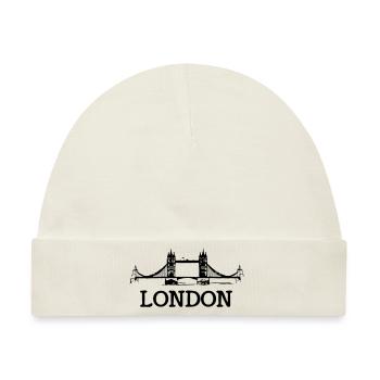 london - Baby Premium Organic Mütze - Naturweiß - Vorne