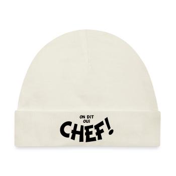On dit oui chef mono - Baby Premium Organic Mütze - Naturweiß - Vorne