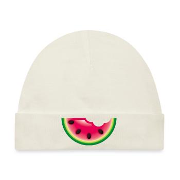 Smiley Watermelon - Baby Premium Organic Mütze - Naturweiß - Vorne
