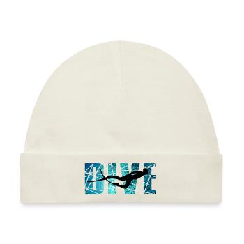 DIVE - Outdoor Riff Taucher - Baby Premium Organic Mütze - Naturweiß - Vorne
