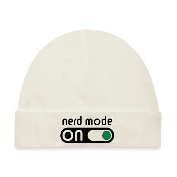 Nerd Mode On (Geek / Computerfreak) - Baby Premium Organic Mütze - Naturweiß - Vorne