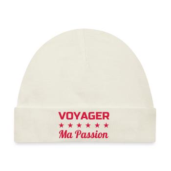 Reisen / Reisende / Urlaub / Tourismus - Baby Premium Organic Mütze - Naturweiß - Vorne