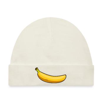 Banane - Baby Premium Organic Mütze - Naturweiß - Vorne