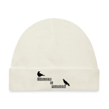 Hugin und Munin Keltenknoten - Baby Premium Organic Mütze - Naturweiß - Vorne