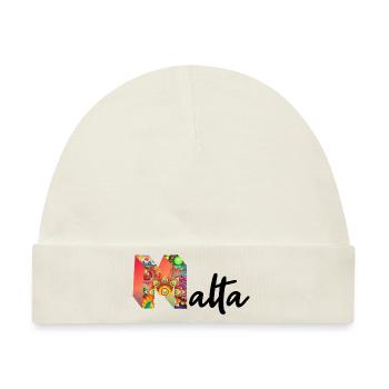 Malta - Baby Premium Organic Mütze - Naturweiß - Vorne