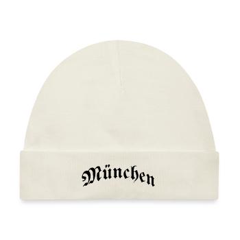 München Typografie Fraktur - Baby Premium Organic Mütze - Naturweiß - Vorne