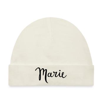 marie - Baby Premium Organic Mütze - Naturweiß - Vorne