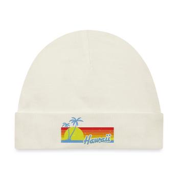 Hawaii Sunrise Vintage - Baby Premium Organic Mütze - Naturweiß - Vorne