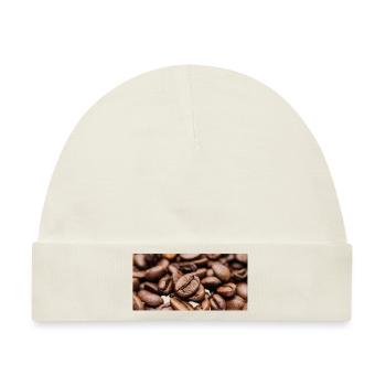 Kaffee - Baby Premium Organic Mütze - Naturweiß - Vorne