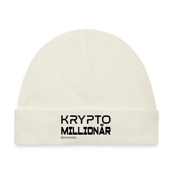 Krypto Millionär - demnächst - Baby Premium Organic Mütze - Naturweiß - Vorne