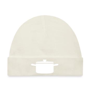 kochtopf Symbol - Baby Premium Organic Mütze - Naturweiß - Vorne