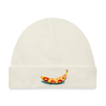 Lippenstift Banane - Baby Premium Organic Mütze - Naturweiß - Vorne