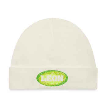 Leon - Baby Premium Organic Mütze - Naturweiß - Vorne