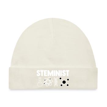 Steminist Software Developer Coder Nerd Conmputer - Baby Premium Organic Mütze - Naturweiß - Vorne