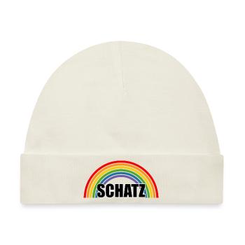 Regenbogen Schatz - Baby Premium Organic Mütze - Naturweiß - Vorne