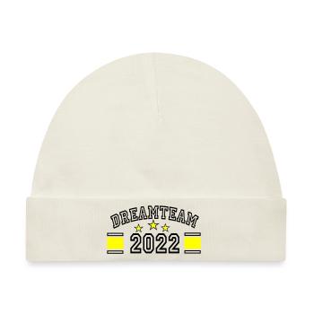 dreamteam 2022 - Baby Premium Organic Mütze - Naturweiß - Vorne