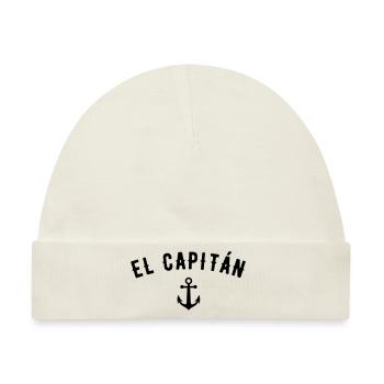 EL CAPITAN SPANISCHER KAPITÄN - Baby Premium Organic Mütze - Naturweiß - Vorne