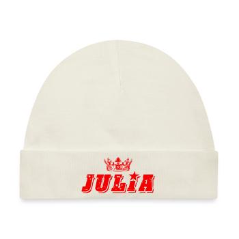 Julia - Baby Premium Organic Mütze - Naturweiß - Vorne