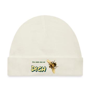 ich denk nur an dich - Baby Premium Organic Mütze - Naturweiß - Vorne