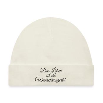 Wunschkonzert - Baby Premium Organic Mütze - Naturweiß - Vorne