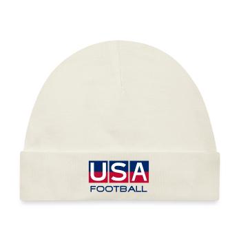 USA Football - National Colors - United States - Baby Premium Organic Mütze - Naturweiß - Vorne