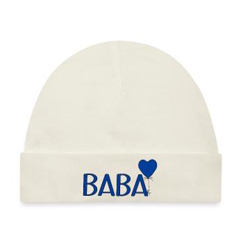 Baba Luftballon - Baby Premium Organic Mütze - Naturweiß - Vorne