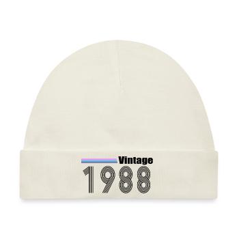 1988 - Baby Premium Organic Mütze - Naturweiß - Vorne