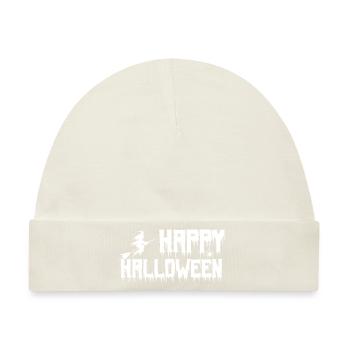 Fröhliches Halloween. Fröhliches Halloween. - Baby Premium Organic Mütze - Naturweiß - Vorne