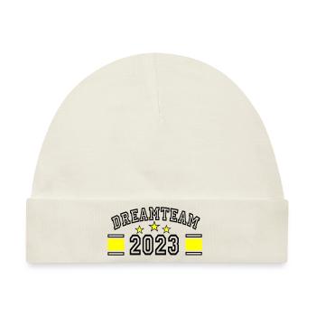 Dreamteam 2023 - Baby Premium Organic Mütze - Naturweiß - Vorne