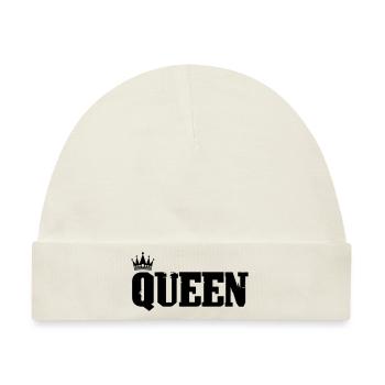 Queen - Baby Premium Organic Mütze - Naturweiß - Vorne