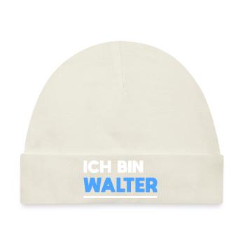 Walter Name Spruch für stolze Walter - Baby Premium Organic Mütze - Naturweiß - Vorne
