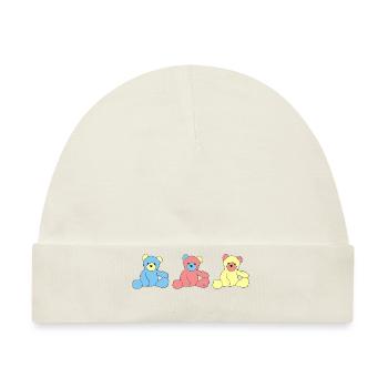 Teddy Bear - Baby Premium Organic Mütze - Naturweiß - Vorne