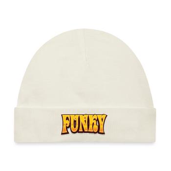 Funky Retro - Baby Premium Organic Mütze - Naturweiß - Vorne