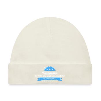 Bautenschutz Fachmann Design für stolze Handwerker - Baby Premium Organic Mütze - Naturweiß - Vorne