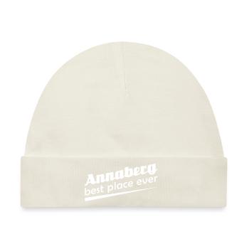 Annaberg - Stadt best place ever - Baby Premium Organic Mütze - Naturweiß - Vorne
