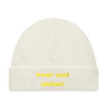 immer cool bleiben - Baby Premium Organic Mütze - Naturweiß - Vorne