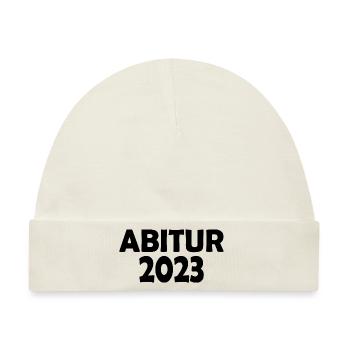Abitur 2023 - Baby Premium Organic Mütze - Naturweiß - Vorne