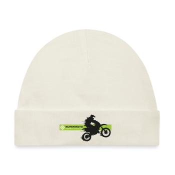 SUPER MOTO speed - Baby Premium Organic Mütze - Naturweiß - Vorne