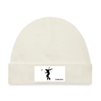 Dancing Dance Music - Baby Premium Organic Mütze - Naturweiß - Vorne