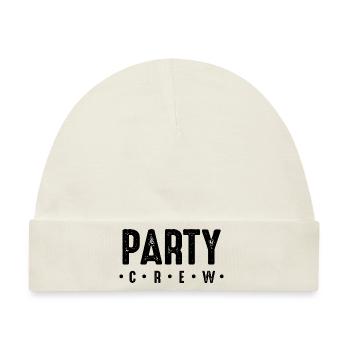 Party Crew - Baby Premium Organic Mütze - Naturweiß - Vorne