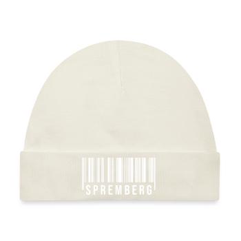 Spremberg Strichcode1 - Baby Premium Organic Mütze - Naturweiß - Vorne
