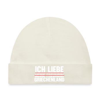 Griechen Grieche Griechenland - Baby Premium Organic Mütze - Naturweiß - Vorne