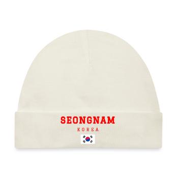 Seongnam Korea - Baby Premium Organic Mütze - Naturweiß - Vorne
