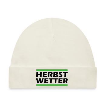 Herbst Wetter - Baby Premium Organic Mütze - Naturweiß - Vorne