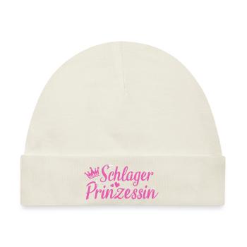 Schlager Prinzessin Schlager Party - Baby Premium Organic Mütze - Naturweiß - Vorne