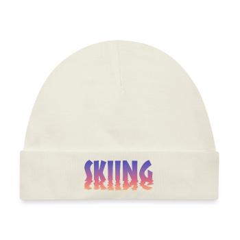 Skiing - Baby Premium Organic Mütze - Naturweiß - Vorne
