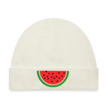 Wassermelone - Baby Premium Organic Mütze - Naturweiß - Vorne