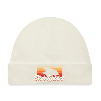 Stab Kaninchen Stachelschwein Wildlife - Baby Premium Organic Mütze - Naturweiß - Vorne